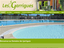 Tablet Screenshot of domainedesgarrigues.com